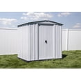 thumbnail image 1 of Arrow Classic Steel Storage Shed, 6x5, Flute Grey, 1 of 9