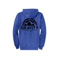 thumbnail image 2 of Gravity Outdoor Co. Zip-Up Hoodie - Heather Royal - Black Logo - Small, 2 of 2