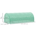 thumbnail image 3 of Outsunny Large Walk-in Greenhouse, 20'x10'x6' Tunnel Greenhouse, Green, 3 of 10