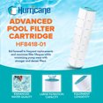 thumbnail image 2 of Hurricane HF8418-01 Advanced Pool and Spa Filter Cartridge Replacement, White, 2 of 7