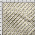 thumbnail image 4 of oneOone Velvet Light Yellow Fabric Floral Craft Projects Decor Fabric Printed By The Yard 58 Inch Wide, 4 of 4