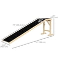 thumbnail image 3 of PawHut Pet Ramp for Dogs Cats Non-slip Carpet Top Natural, 3 of 10