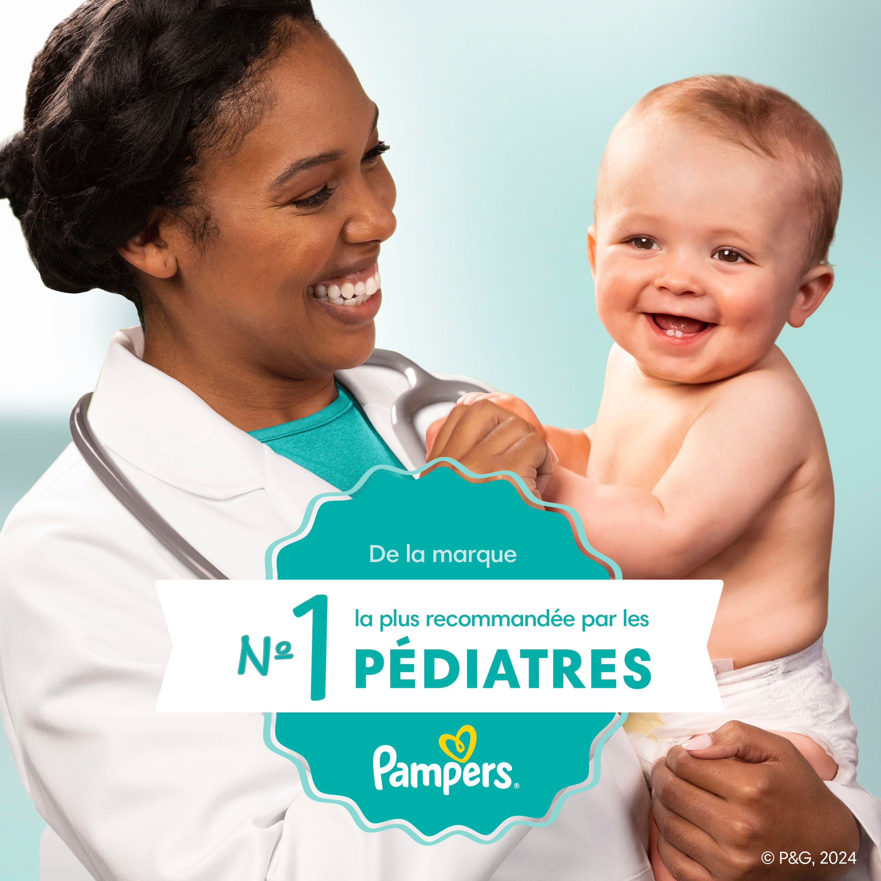 Lingettes pour bébés Pampers Sensitive, éprouvées en clinique, sans parfum, à base d’eau et hypoallergéniques, 168 lingettes pour bébés au total (2X emballages rabattables)