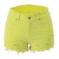 thumbnail image 4 of Birdeem Mode Femmes Poche Jeans Unis Pantalon en Denim Femme Trou Bas Shorts Décontractés, 4 of 6