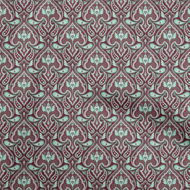 oneOone Cotton Poplin Brown Fabric Asian Block Craft Projects Decor Fabric Printed By The Yard 56 Inch Wide