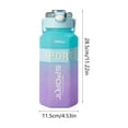thumbnail image 2 of Ohufall Bouteille d'Eau de Sport en Plastique 66oz Couleur Dégradée Portable Gobelet Hexagonal Spatial Extérieur gyn Randonnée Grande Bouteille d'Eau, 2 of 3