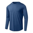 thumbnail image 3 of Ohufall Men's Sun Protection Shirts UV SPF 50+ Long Sleeve Rash Guard Fishing Running Quick Dry Lightweight Tees Top, 3 of 6