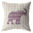 thumbnail image 1 of HomeRoots 410809 16 Po Éléphant Magenta Zip Daim Coussin à Jeter, 1 of 1