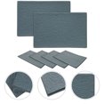 thumbnail image 3 of 6 Feuilles Tuiles de Toit Miniatures Bleu Marine Rectangulaires PVC Matériaux Bricolage pour Projets d'Artisanat, 3 of 8