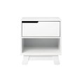 thumbnail image 2 of Babyletto Hudson Nightstand with USB Port in White, 1 Drawer and Storage Cubby, 2 of 5