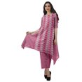 thumbnail image 1 of Moomaya Ensemble Kurti Kurta Pantalon pour Femmes Col Bateau Imprimé Robe 2 Pcs Tenue Ethnique, 1 of 6
