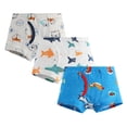 thumbnail image 1 of MIASHUI Boys Boxer Shorts Cotton Dinosaur Pattern Boxer Brief Underwear 3 Pack,Multicolour,5-6 Years, 1 of 2