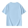 thumbnail image 4 of UANWENN T-Shirt Décontracté à Manches Courtes pour Filles Col Rond Imprimé Graphique Coupe Ample Tee pour Usage Quotidien École Activités Extérieures Printemps Été Automne Vêtements Petite Fille 4t T-Shirt pour Filles Jeunesse Filles Athlétique, 4 of 4