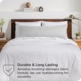 thumbnail image 4 of Bare Home Body Pillowcase - Envelope Closure - Ultra Soft - Double Brushed - Cloud Gray, 4 of 6