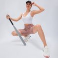 thumbnail image 3 of Women Yoga Shorts with Pockets Ribbed High Waist Push up, 3 of 8