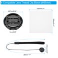thumbnail image 2 of Unique Bargains 55mm Lens Cap Set, 3Pack Sides Pinch Snap Camera Lens Cover, Black, 2 of 7