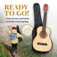 thumbnail image 3 of StarQuest SQ-CG30-NAT 30"Classical Acoustic Guitar for Beginners – Nylon String 1/2 Size with Natural Finish, Lightweight Travel – Starter Guitar for Practice & Lessons, 3 of 11