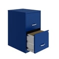 thumbnail image 4 of Space Solutions 18 inch 2 Drawer Metal File Cabinet, Classic Blue, 4 of 4