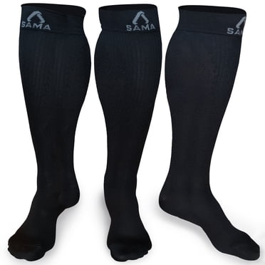Graduated Plus size Compression Socks for women and men 20 -30 mmHg SAMA DILIGENCE
