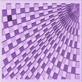 thumbnail image 1 of Ahgly Company Machine Washable Indoor Square Transitional Blossom Pink Area Rugs, 4' Square, 1 of 7