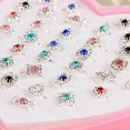 thumbnail image 2 of 36PCS Kids Ring Set Rhinestone Adjustable Finger Ring Dress up Ring for Party, 2 of 9