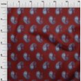 thumbnail image 2 of oneOone Cotton Poplin Fabric Paisley Block Printed Craft Fabric BTY 56 Inch Wide, 2 of 4