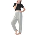 thumbnail image 3 of MAWCLOS Pantalons de Yoga Harem Amples pour Femmes Couleur Unie Gris 4TG, 3 of 3