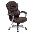thumbnail image 1 of Scranton & Co Contemporary Faux Leather Office Chair in Brown/Black, 1 of 6