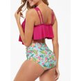 thumbnail image 4 of Women Two Pieces Swimsuit Ruffles Print Bikini Set Bathing Suits Swimwear, 4 of 8