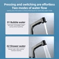 thumbnail image 4 of yeacher 360° Rotating Pull-Out Kitchen Faucet with Ceramic Valve Core, 60cm Retractable Hose, Gravity Ball Retraction, Silver Finish, Universal Fit for Bathroom and Sink, 4 of 6