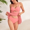 thumbnail image 4 of LSLJS Women's Spring Fashion Swim Skirt Solid Color Large Size Suspender Swim Skirt, Plus Size Swimsuit, 4 of 7