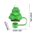 thumbnail image 2 of Couvercle de Paille de Noël Couvercle de Tasse 10mm Accessoire de Rouleau Réutilisable Bouchon de Paille Embout de Paille, 2 of 5