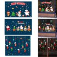 thumbnail image 1 of pitrice Christmas Wall Sticker Santa Claus Snowmen Wall Decal Waterproofing Window Shop Glass PVC Wall Tattoo, 1 of 8