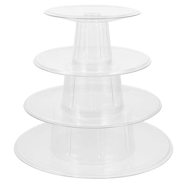 Macaron Display Towel Four-tier Macaron Stand Plastic Cake Stand Dessert Display Rack