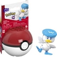 thumbnail image 1 of MEGA Pokémon Quaxly Building Toy Kit, Poseable Action Figure with Poké Ball - 24 Pieces, 1 of 6