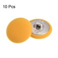 thumbnail image 3 of Unique Bargains 10pcs 28L Fabric Cloth Covered Button 18mm Round Metal Shank Sewing Buttons for Suits Dress Blouses, Yellow, 3 of 5