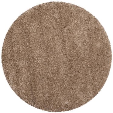 Safavieh Milan Shag Round Rug in Dark Beig