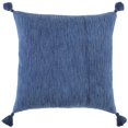 thumbnail image 1 of HomeRoots 403500 Navy Solid Tonal Abstract Stripe Throw Pillow, 1 of 1