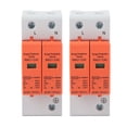 thumbnail image 2 of 2Pcs Voltage Arrester Devices SPD Surge Protective Device 2P 420V AC Arrester Protector Home Circuit Breaker DIN Rail Mount PC Flame Retardant Shell, 2 of 7