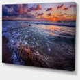 thumbnail image 2 of Cloudy Sky and Stormy Waves - Seashore Canvas Art Print, 2 of 4