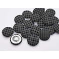 thumbnail image 2 of Soimoi Black Poly Georgette Fabric Geometric Check Print Fabric by Yard 52 Inch Wide, 2 of 3