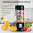 thumbnail image 3 of Chok Portable Personal Blender Cup - Type-C Rechargeable Travel Juicer -  Extractor - Automatic Mini Juicer for Moothies and Shakes Fruit Juice - 27.05 Oz  Pink, 3 of 11