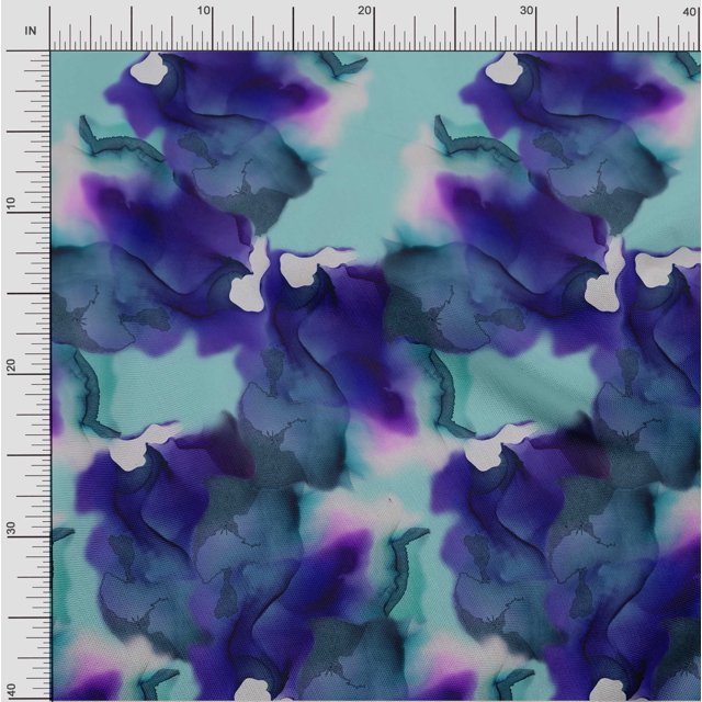 oneOone Viscose Chiffon Fabric Texture Panel Fabric Prints By Yard 42 Inch Wide