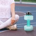 thumbnail image 2 of OULII Large Capacity Sky Blue Dumbbell Sports Water Kettle Durable and Easy to Clean, 2 of 8