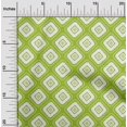 thumbnail image 1 of oneOone Georgette Viscose Light Green Fabric Geometric Bandhani Sewing Craft Projects Fabric Prints By Yard 42 Inch Wide, 1 of 4