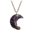 thumbnail image 1 of XZNGL Moon Safety Long Life Lock Necklace Fashionable silver Necklace, 1 of 9