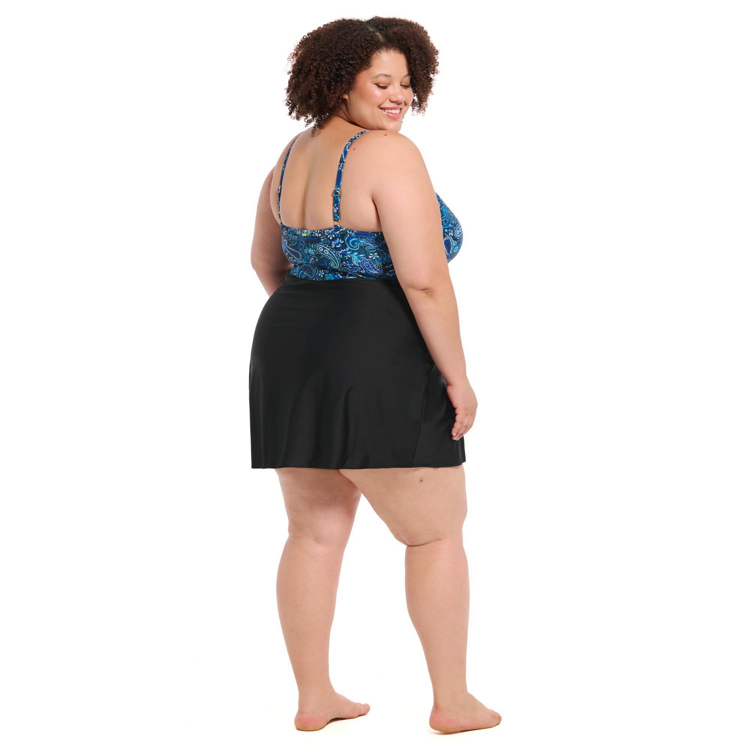 Maillot une-pièce Krista Plus à encolure en V croisée – bretelles ajustables deux façons