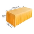 thumbnail image 3 of Jupe de Table en Polyester Uni pour Banquets, Mariages et Conférences, 3 of 6