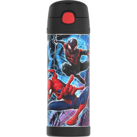 Thermos 16 Oz Vacuum Insulated Funtainer Bottle, Spiderman