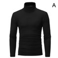 thumbnail image 1 of Mens Turtle Roll High Neck Jumper Warm Fleece Pullover Long Sleeve Sweater I2X0, 1 of 9
